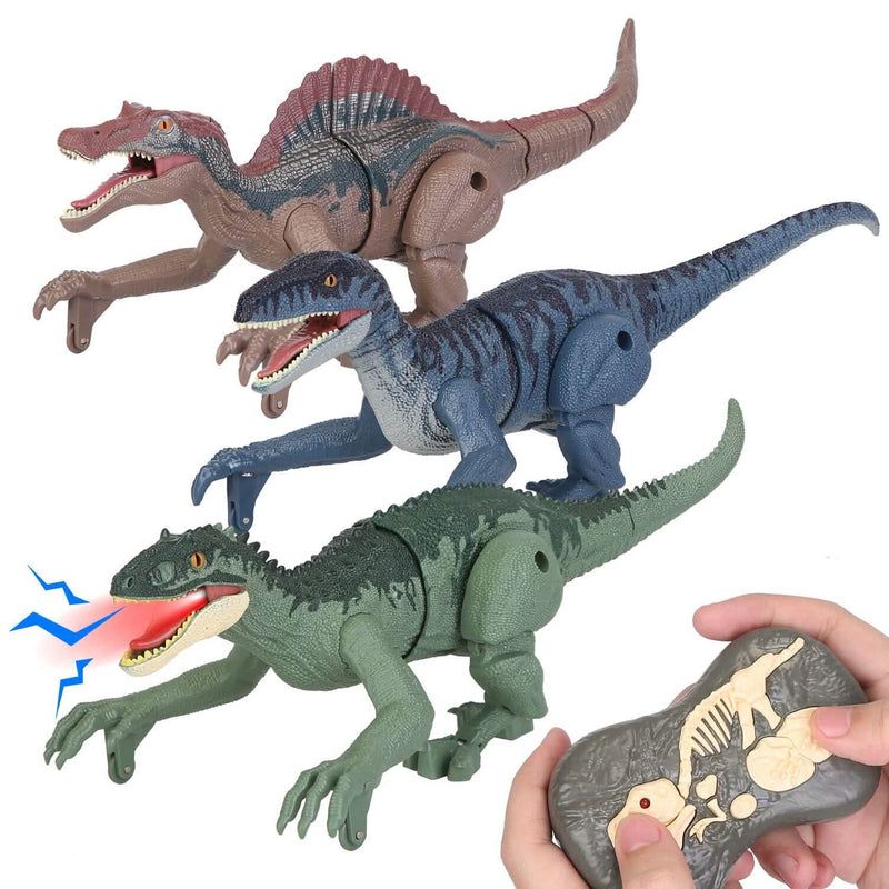 Remote Control Dinosaur with 3D Eye Roaring Sounds for 3-12 Years Old Toys & Games - DailySale