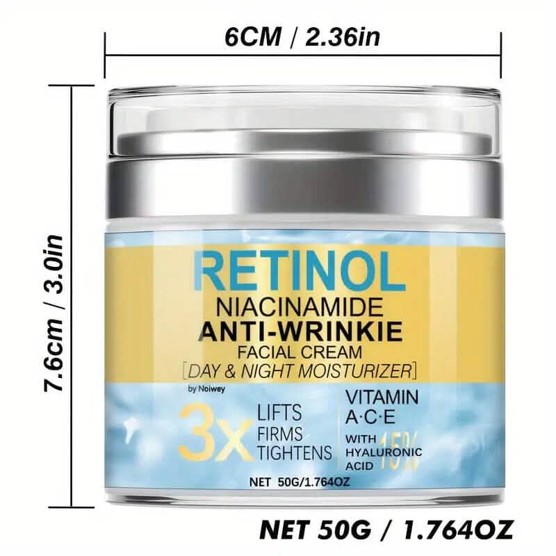 Retinol and Collagen Face Cream 1.764oz Anti-Wrinkle and Lifting with Vitamin E, Niacinamide Beauty & Personal Care - DailySale