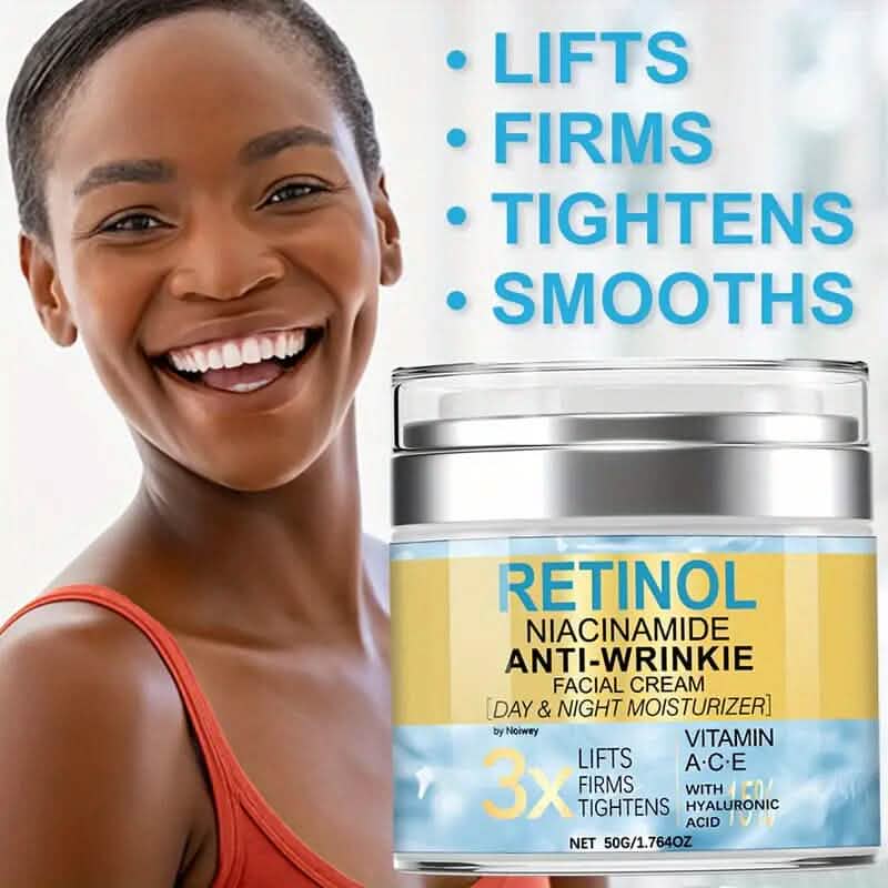 Retinol and Collagen Face Cream 1.764oz Anti-Wrinkle and Lifting with Vitamin E, Niacinamide Beauty & Personal Care - DailySale