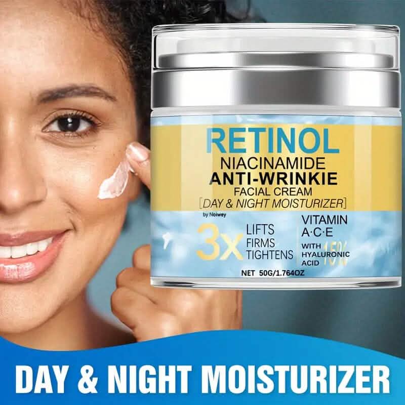 Retinol and Collagen Face Cream 1.764oz Anti-Wrinkle and Lifting with Vitamin E, Niacinamide Beauty & Personal Care - DailySale