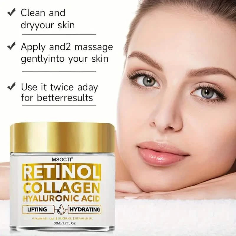 Retinol Collagen Hyaluronic Acid Face Cream Beauty & Personal Care - DailySale