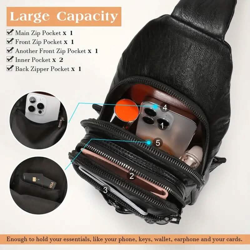 Retro PU Leather Crossbody Bag Bags & Travel - DailySale
