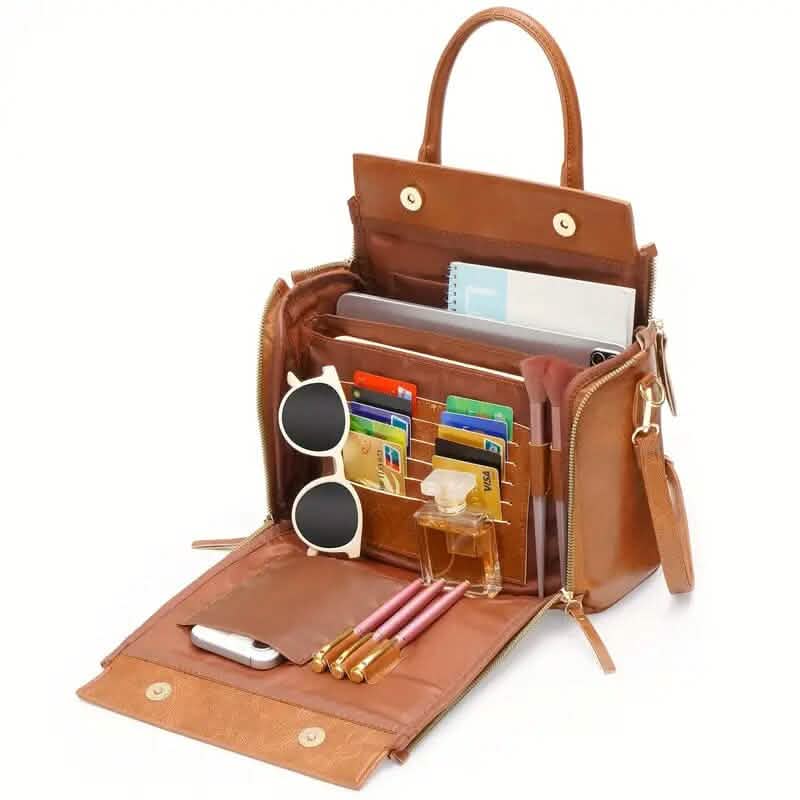 Retro PU Leather Handbag with Multi Card Slot Bags & Travel - DailySale