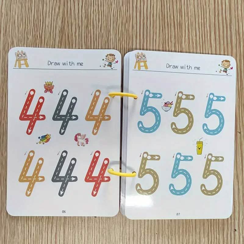 Reusable Magic Practice Workbook Set with Erasable Pen and Refills Arts & Crafts - DailySale