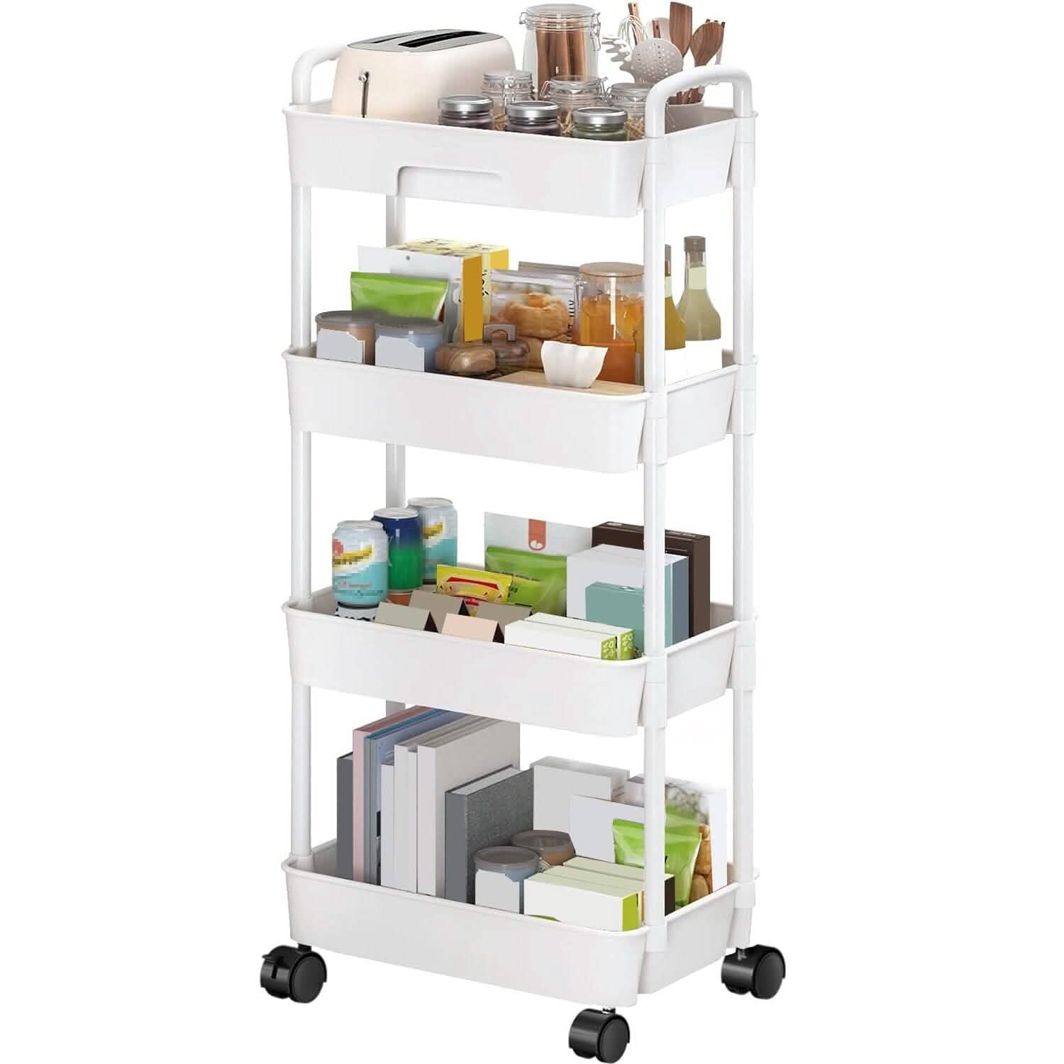 Rolling Utility Cart with Drawer Kitchen Storage - DailySale
