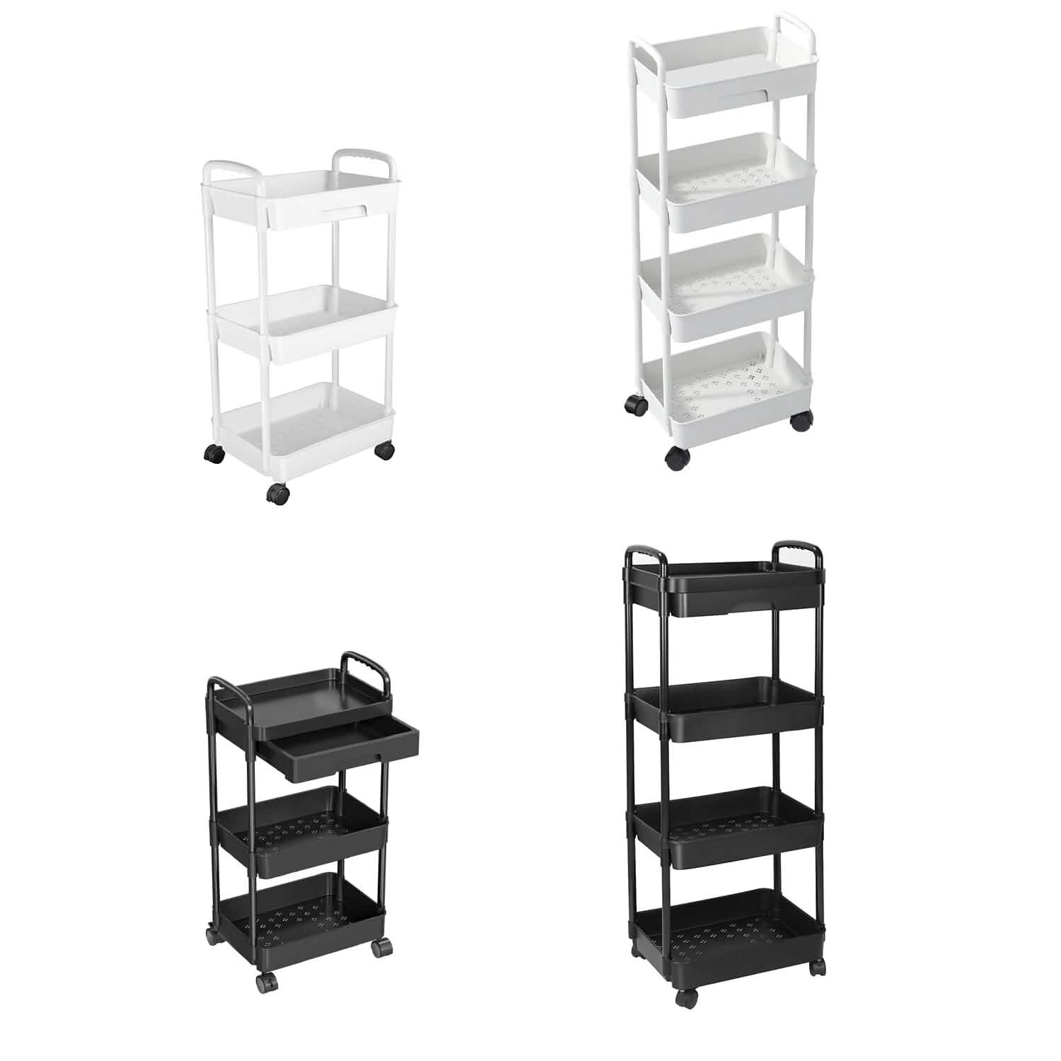 Rolling Utility Cart with Drawer Kitchen Storage - DailySale