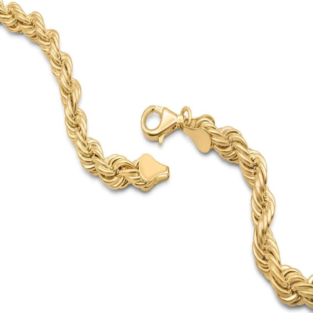 Rope Chain in Yellow Gold - 10mm Necklaces - DailySale