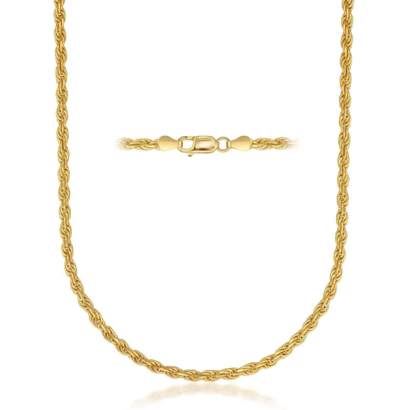 Rope Chain in Yellow Gold - 6mm Necklaces - DailySale