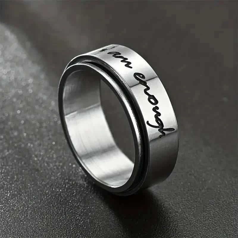 Rotatable Stainless Steel Anxiety Ring Rings - DailySale
