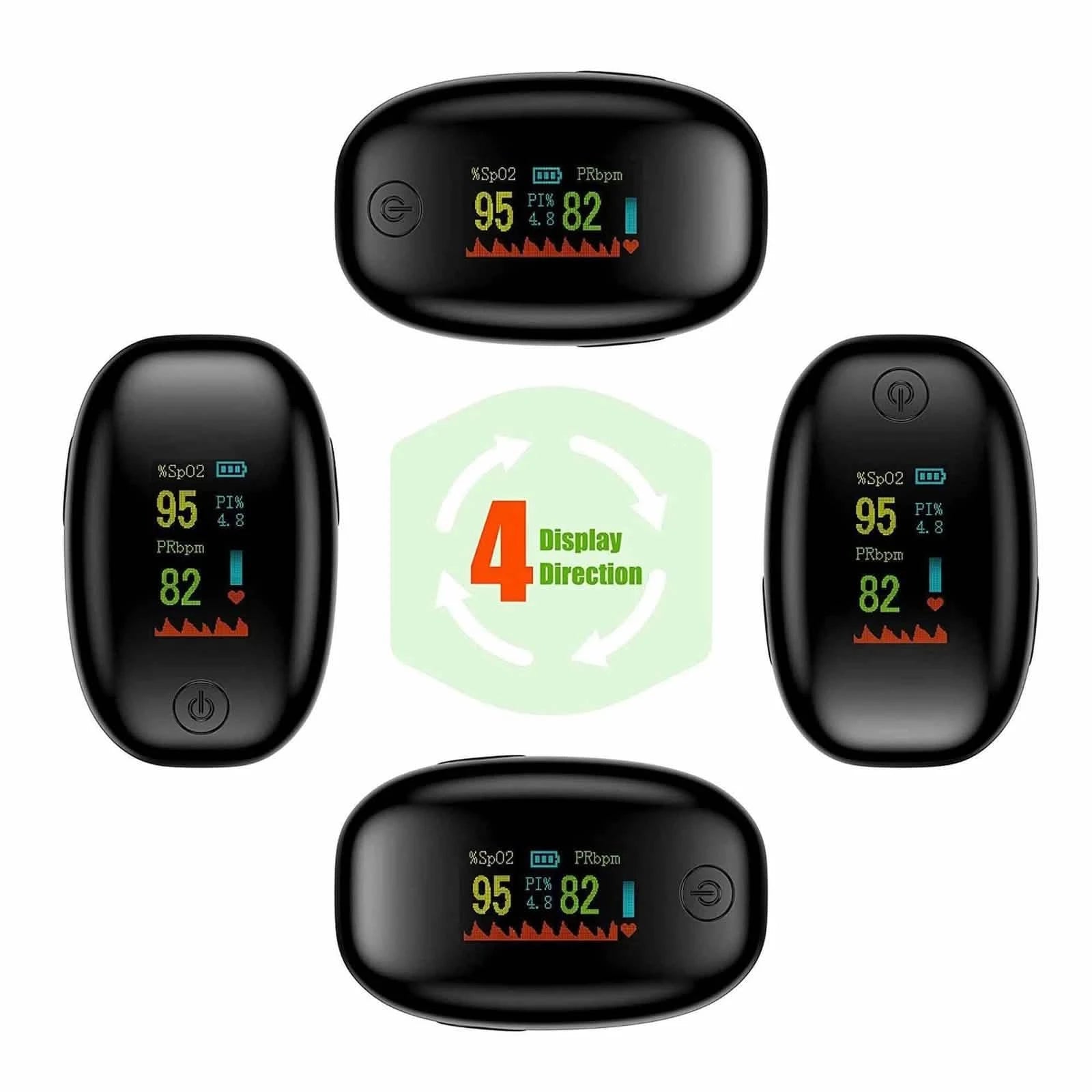 Finger Pulse Oximeter – Heart Rate & SPO2 Monitor