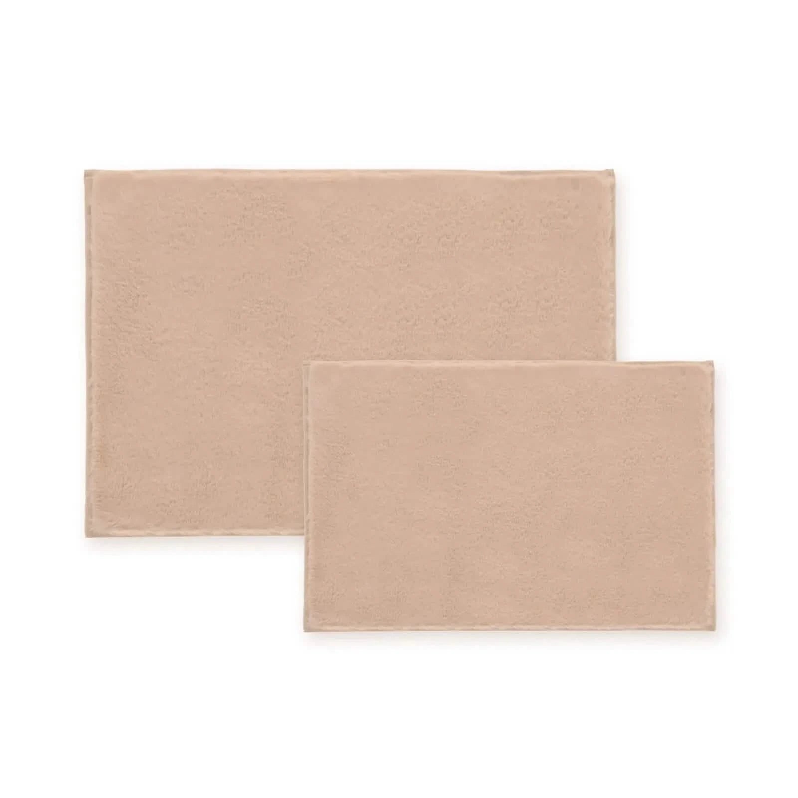 2-Piece Set: Bibb Home 2 Piece Faux Fur Plush Bath Mat Set