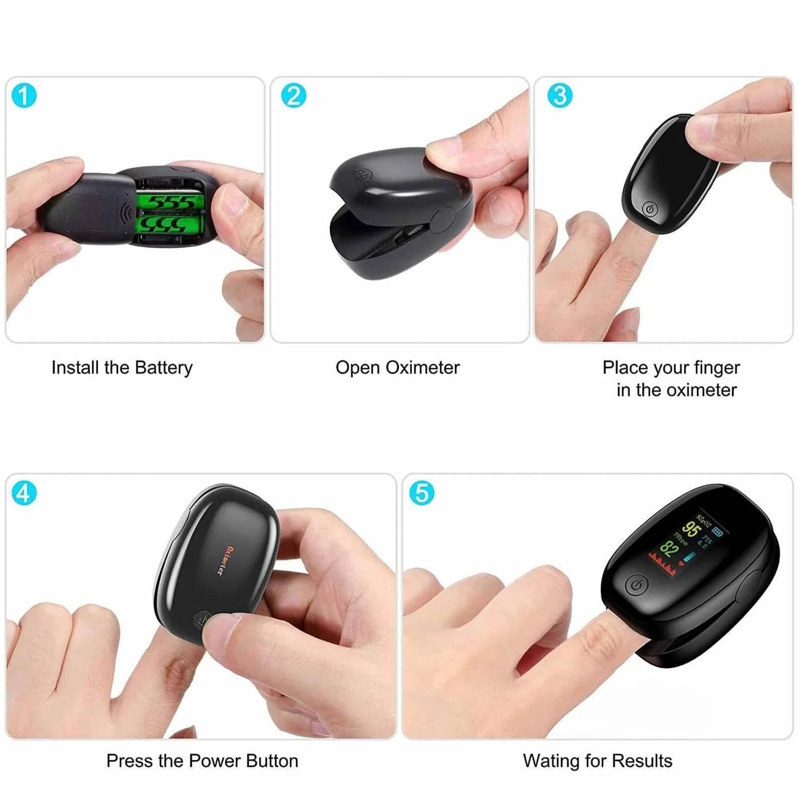 Finger Pulse Oximeter – Heart Rate & SPO2 Monitor