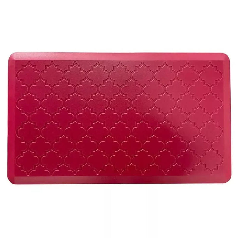 Bibb Home Trellis Embossed Anti Fatigue Foam Kitchen Mat