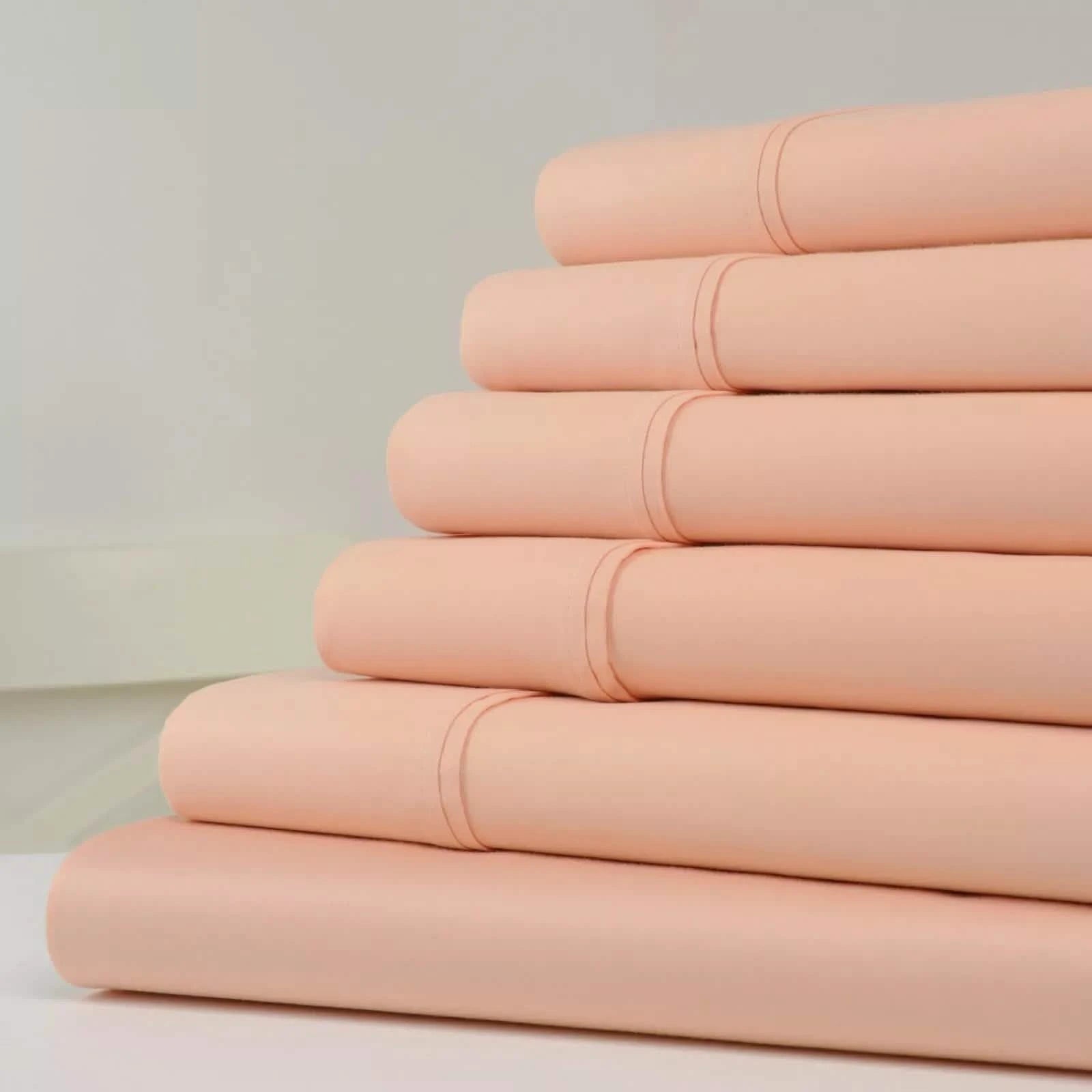 6-Piece Set: Kathy Ireland 1200 Thread Count Cotton Rich Sheet Set