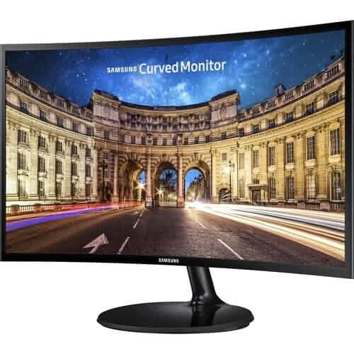 Samsung CF390 27" 16:9 Curved LCD FHD 1920x1080 Curved Desktop Black Monitor Computer Accessories - DailySale
