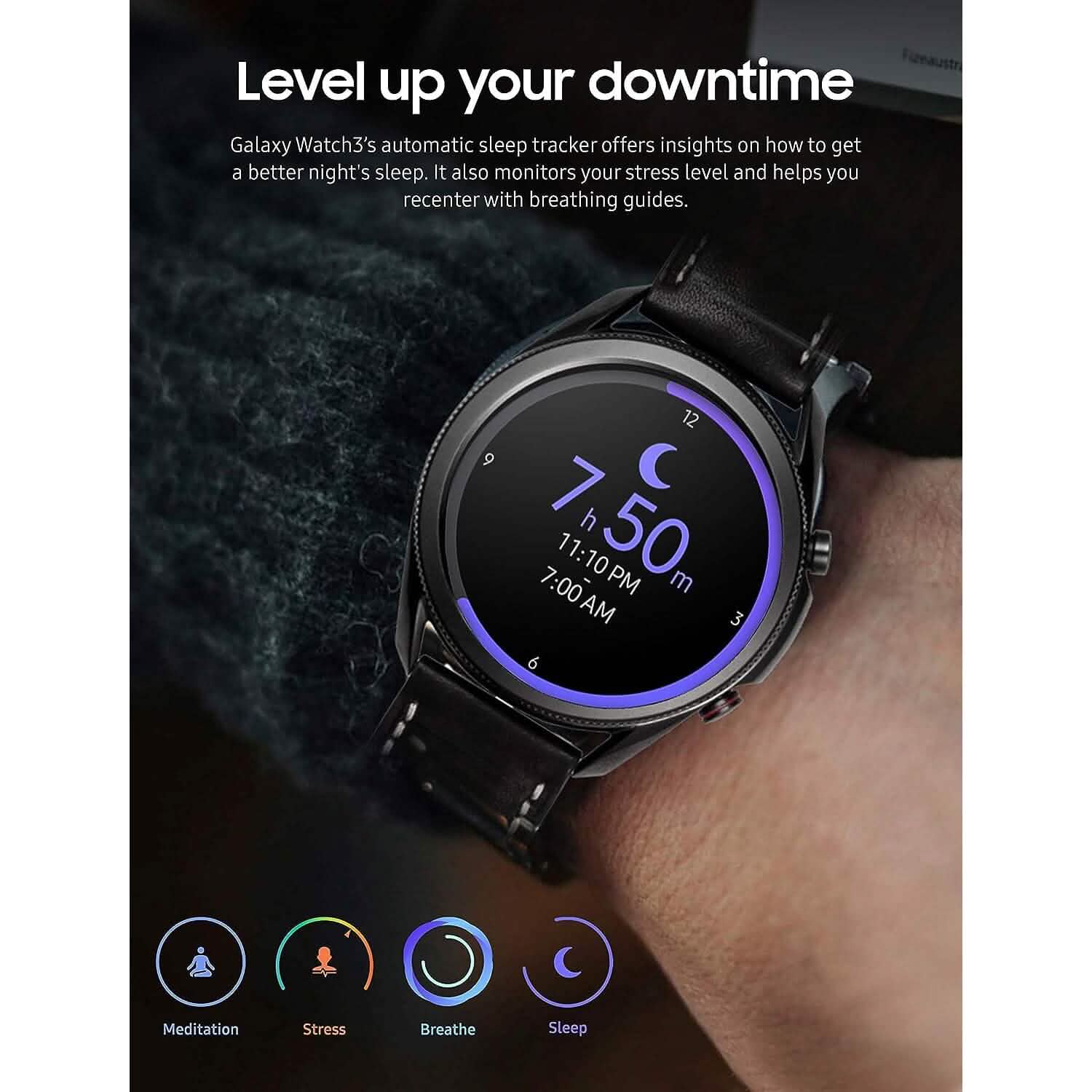 Samsung - Galaxy Watch3 Smartwatch 45mm Stainless LTE - Mystic Black Smart Watches - DailySale