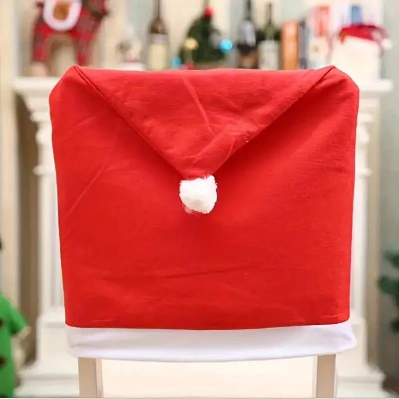Santa Hats Dining Chair Covers Slipcover Holiday Decor & Apparel - DailySale