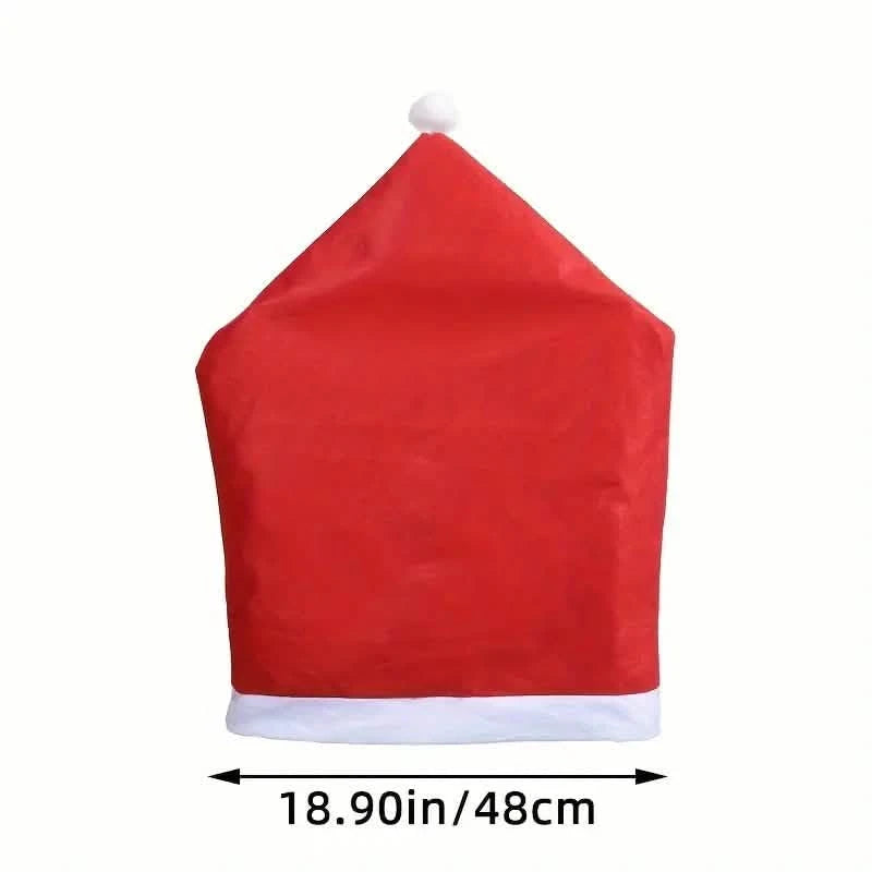 Santa Hats Dining Chair Covers Slipcover Holiday Decor & Apparel - DailySale