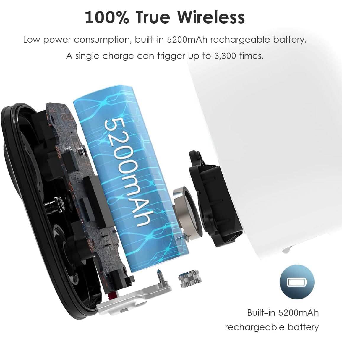 Security Camera Wireless Outdoor, 2-Way Talk Battery Powered Wi-Fi Camera Smart Home & Security - DailySale