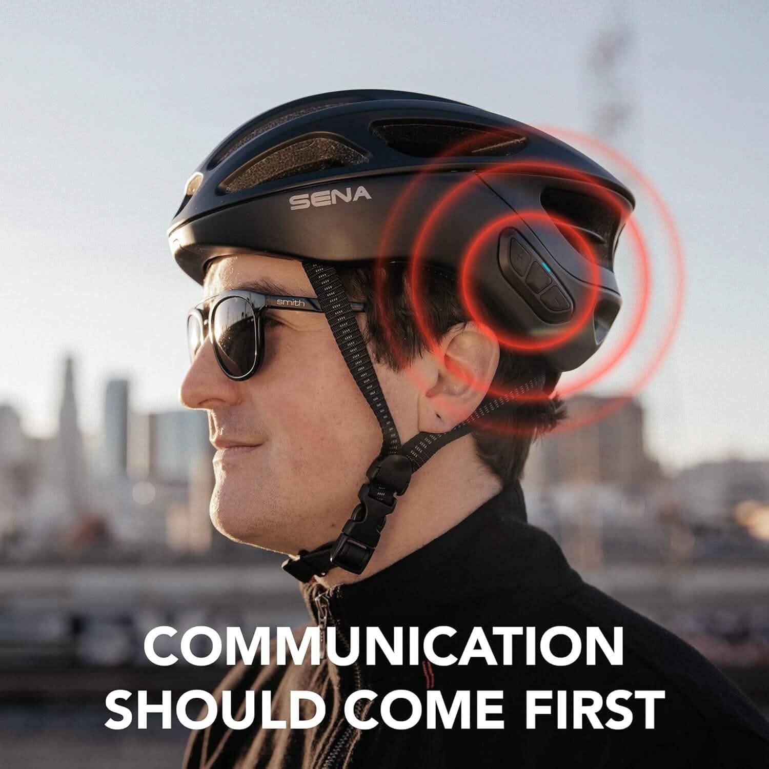 Sena R1 / R1 EVO Smart Communications Cycling Helmet Sports & Outdoors - DailySale