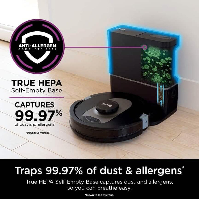 Shark RV2502AE AI Ultra Robot Vacuum with XL HEPA Self-Empty Base Household Appliances - DailySale