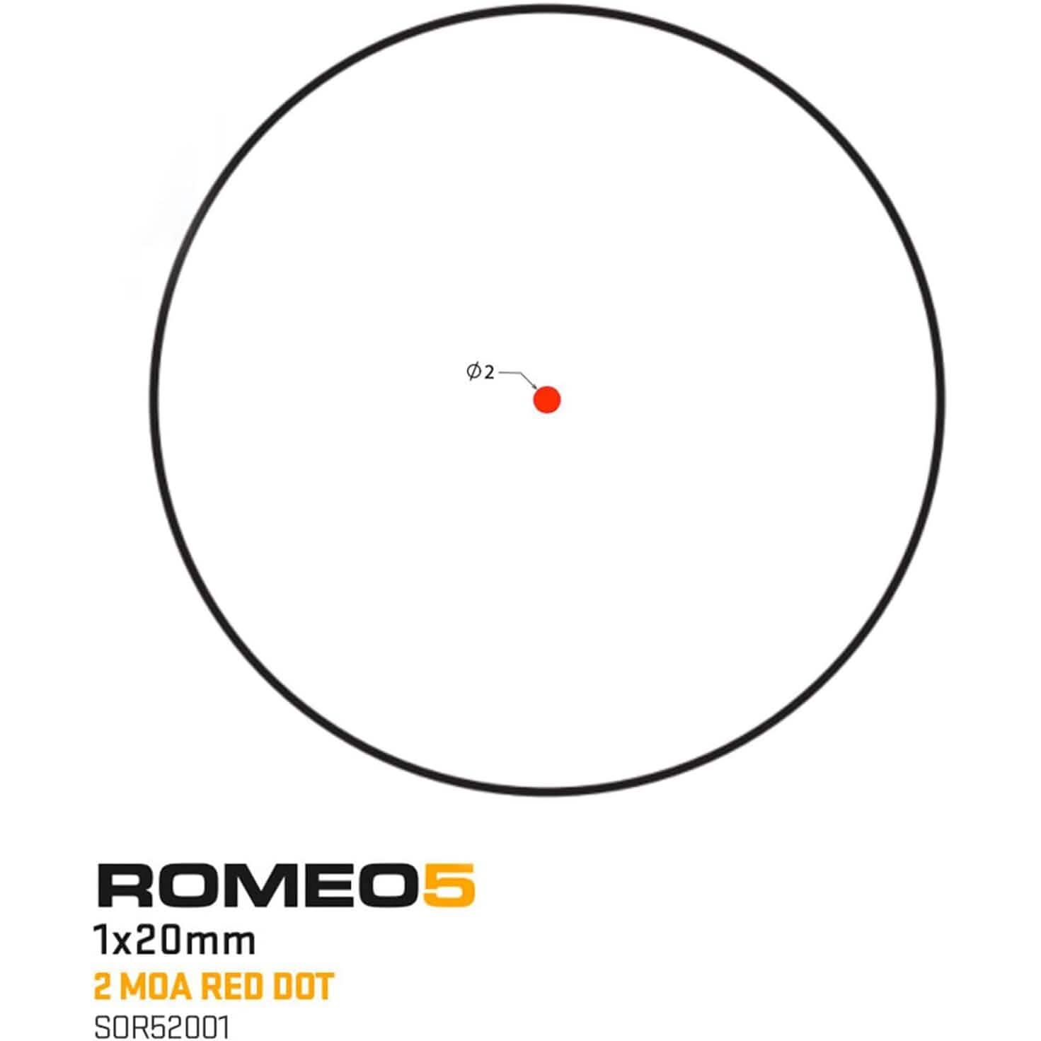 Sig Sauer Romeo5 1X20mm Tactical Hunting Shooting Tactical - DailySale