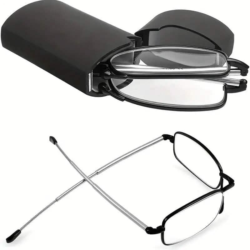 Sleek Folding Reading Glasses with Anti-Blue Light Protection Wellness - DailySale