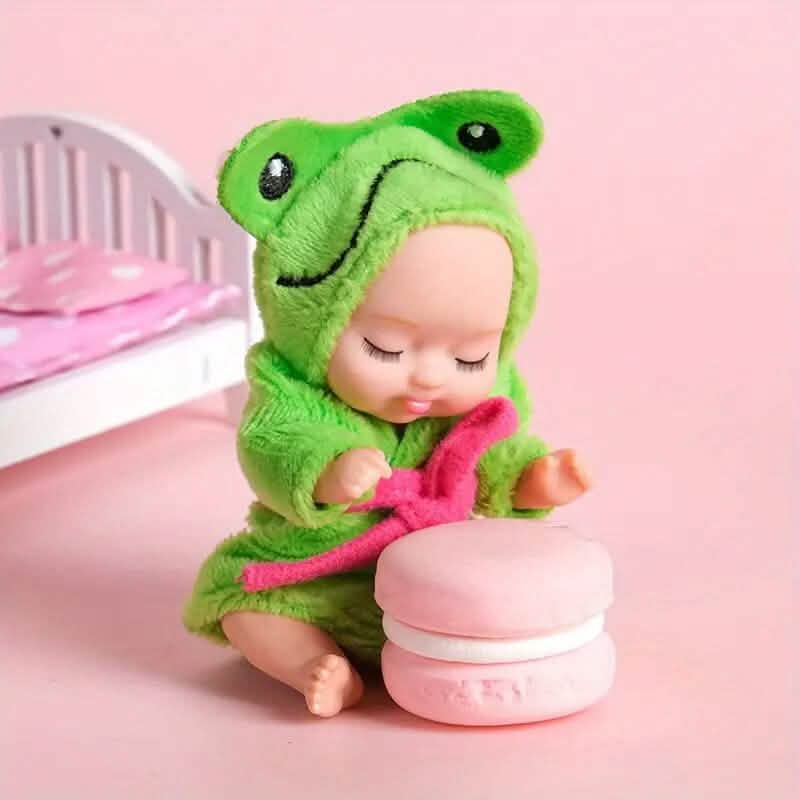 Sleep Simulative Rebirth Princess Dolls in Bathrobes Toys & Games 1-Pack Green - DailySale