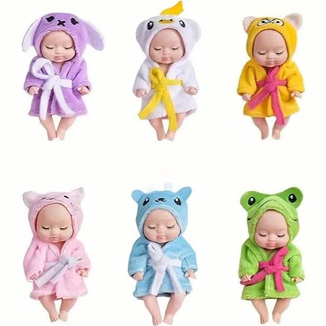 Sleep Simulative Rebirth Princess Dolls in Bathrobes Toys & Games 1-Pack Multicolor - DailySale
