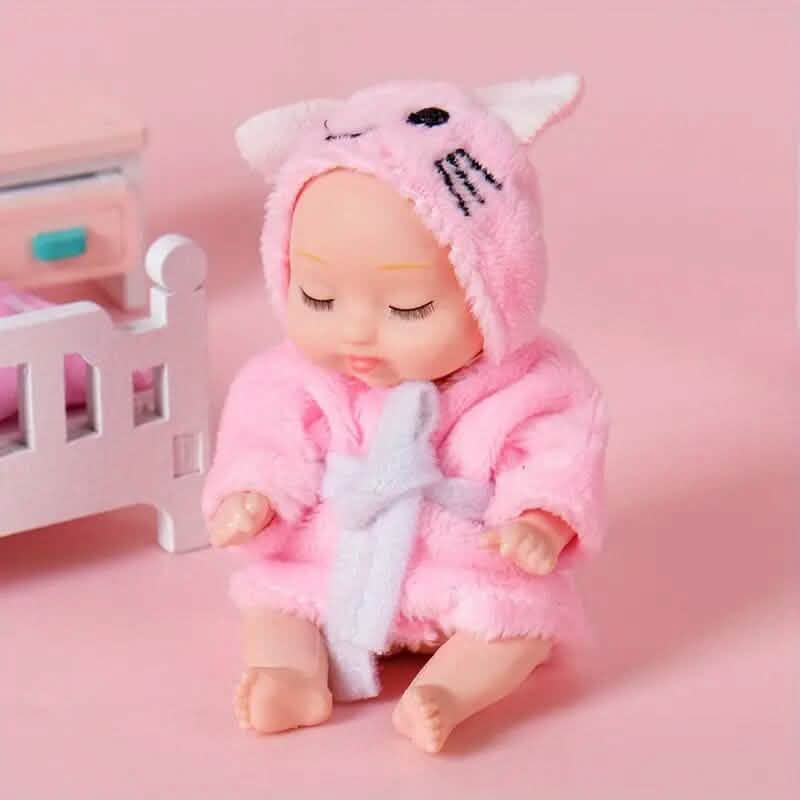 Sleep Simulative Rebirth Princess Dolls in Bathrobes Toys & Games 1-Pack Pink - DailySale