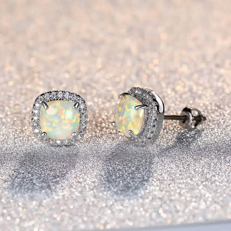 Small Exquisite Square Zirconia Earrings Earrings - DailySale