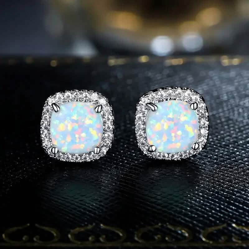 Small Exquisite Square Zirconia Earrings Earrings - DailySale
