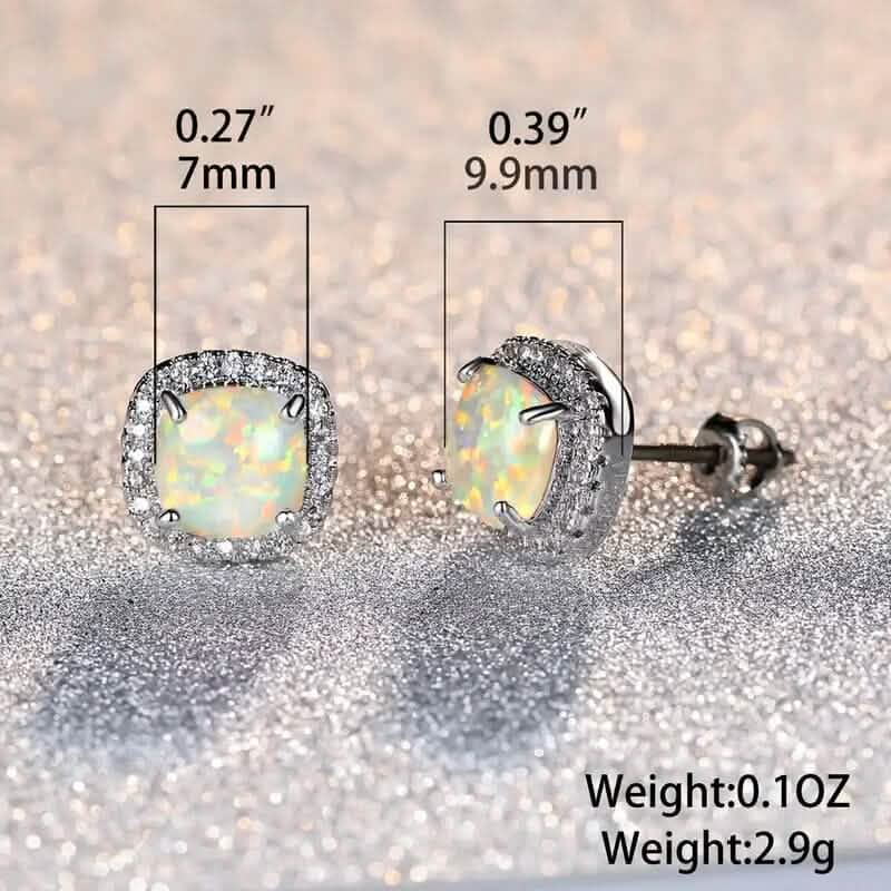 Small Exquisite Square Zirconia Earrings Earrings - DailySale