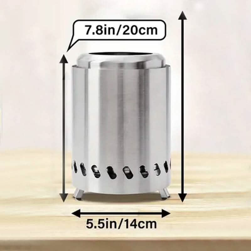 Small Portable Table Fire Pit with Stand & Carry Bag Sports & Outdoors - DailySale