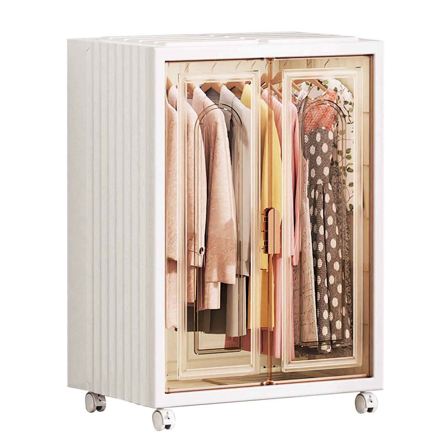 Small Wardrobe Closet with Magnetic Design Closet & Storage - DailySale