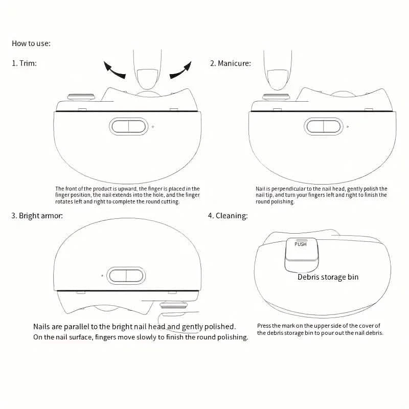 Smart Electric Nail Clipper with Anti-Pinch Beauty & Personal Care - DailySale