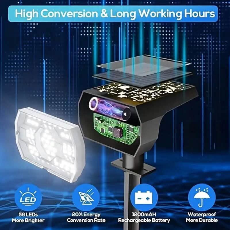 Solar Landscape Outdoor Spotlights Outdoor Lighting - DailySale