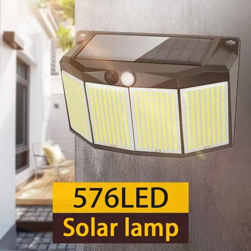 Solar Lights Outdoor 576 LED with Lights Reflector and 3 Lighting Modes Outdoor Lighting - DailySale