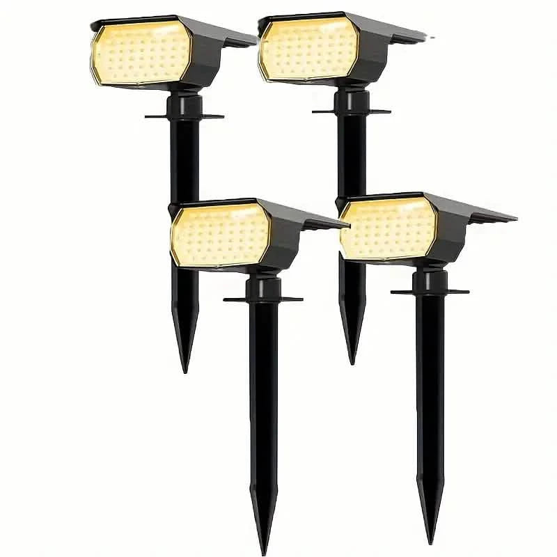 Solar Spot Lights and Solar Motion Sensor Spotlights Outdoor Lighting 2-Pack - DailySale