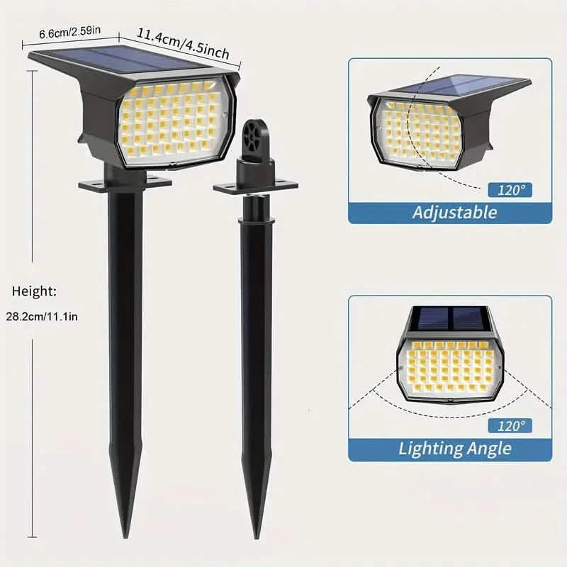 Solar Spot Lights and Solar Motion Sensor Spotlights Outdoor Lighting - DailySale