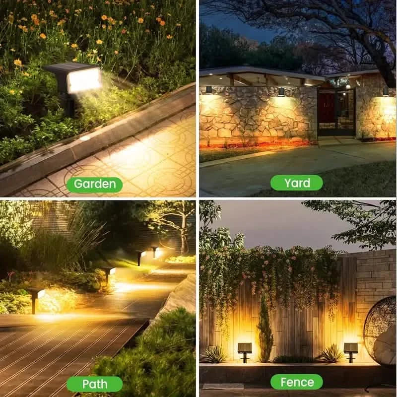Solar Spot Lights and Solar Motion Sensor Spotlights Outdoor Lighting - DailySale
