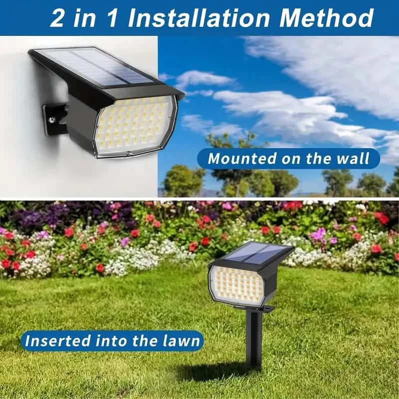 Solar Spot Lights and Solar Motion Sensor Spotlights Outdoor Lighting - DailySale