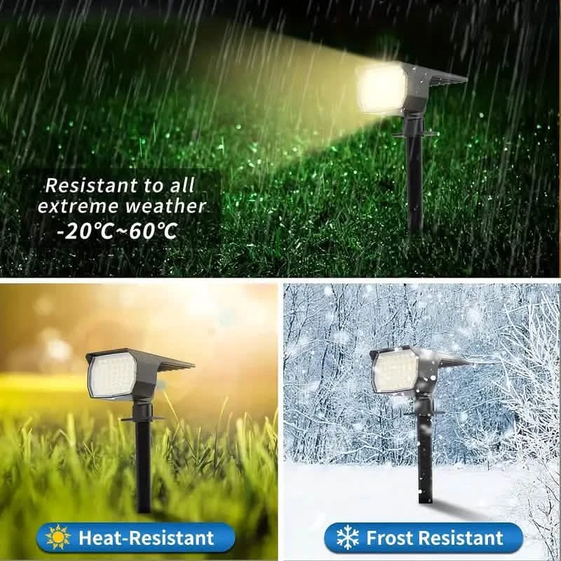 Solar Spot Lights and Solar Motion Sensor Spotlights Outdoor Lighting - DailySale