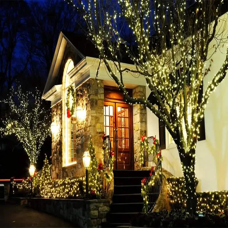 Solar String Lights Outdoor Waterproof Outdoor Lighting - DailySale