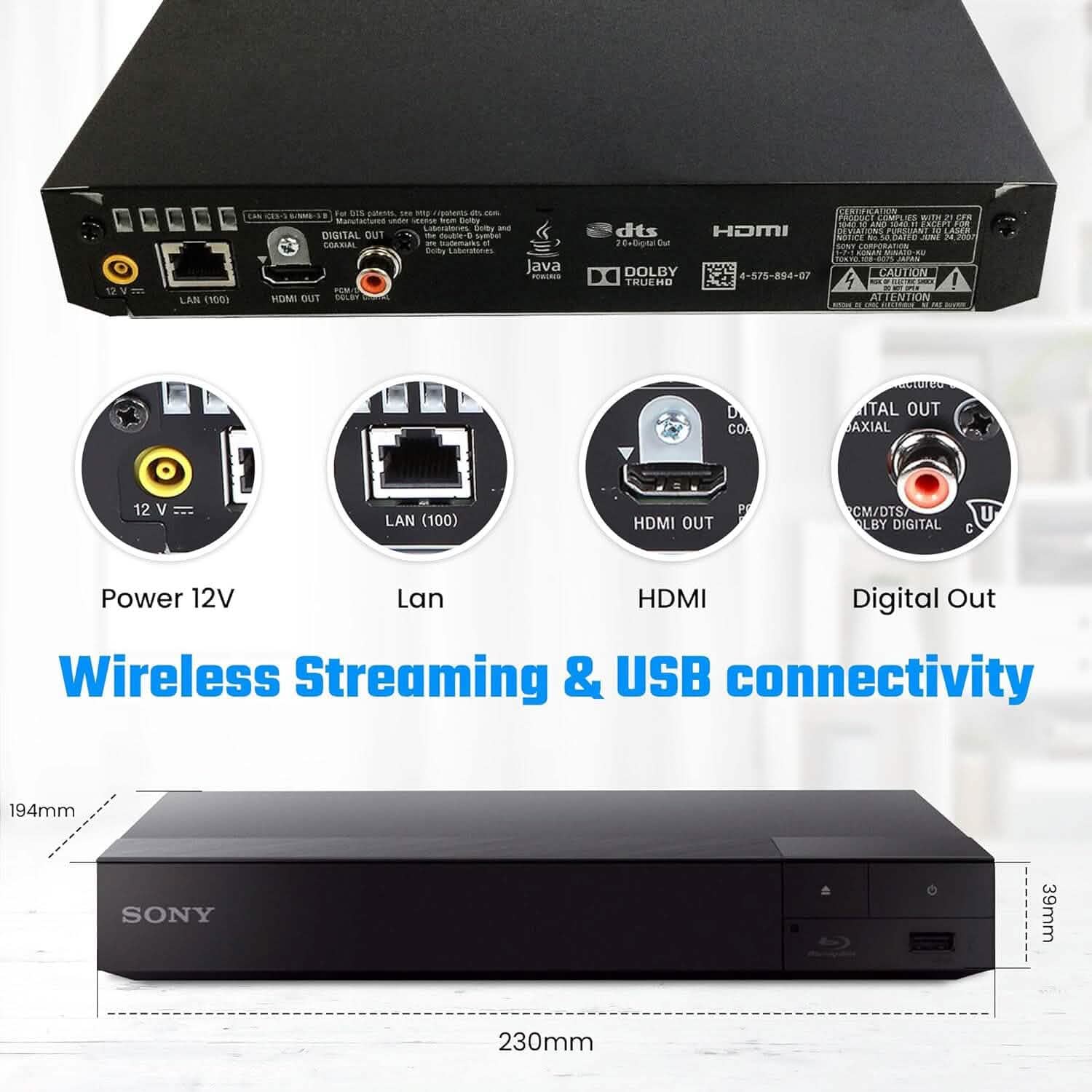 Sony 4k Blu Ray DVD Player for TV TV & Video - DailySale