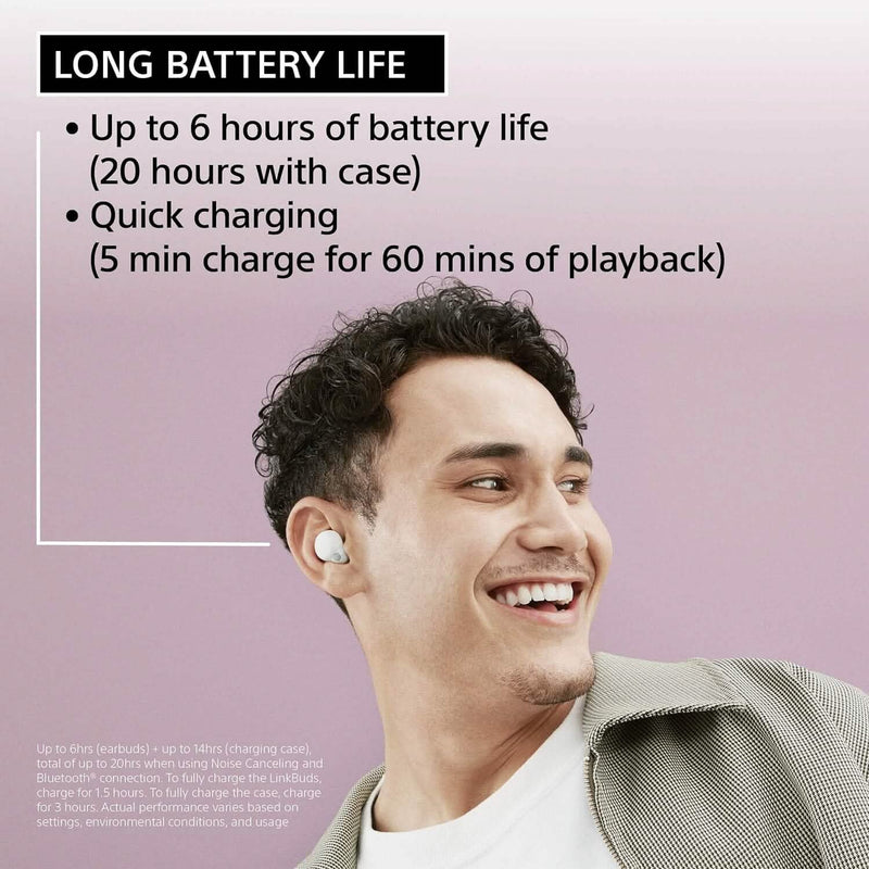 Sony LinkBuds S Truly Wireless Noise Canceling Earbud Headphones with Alexa Built-in Headphones - DailySale