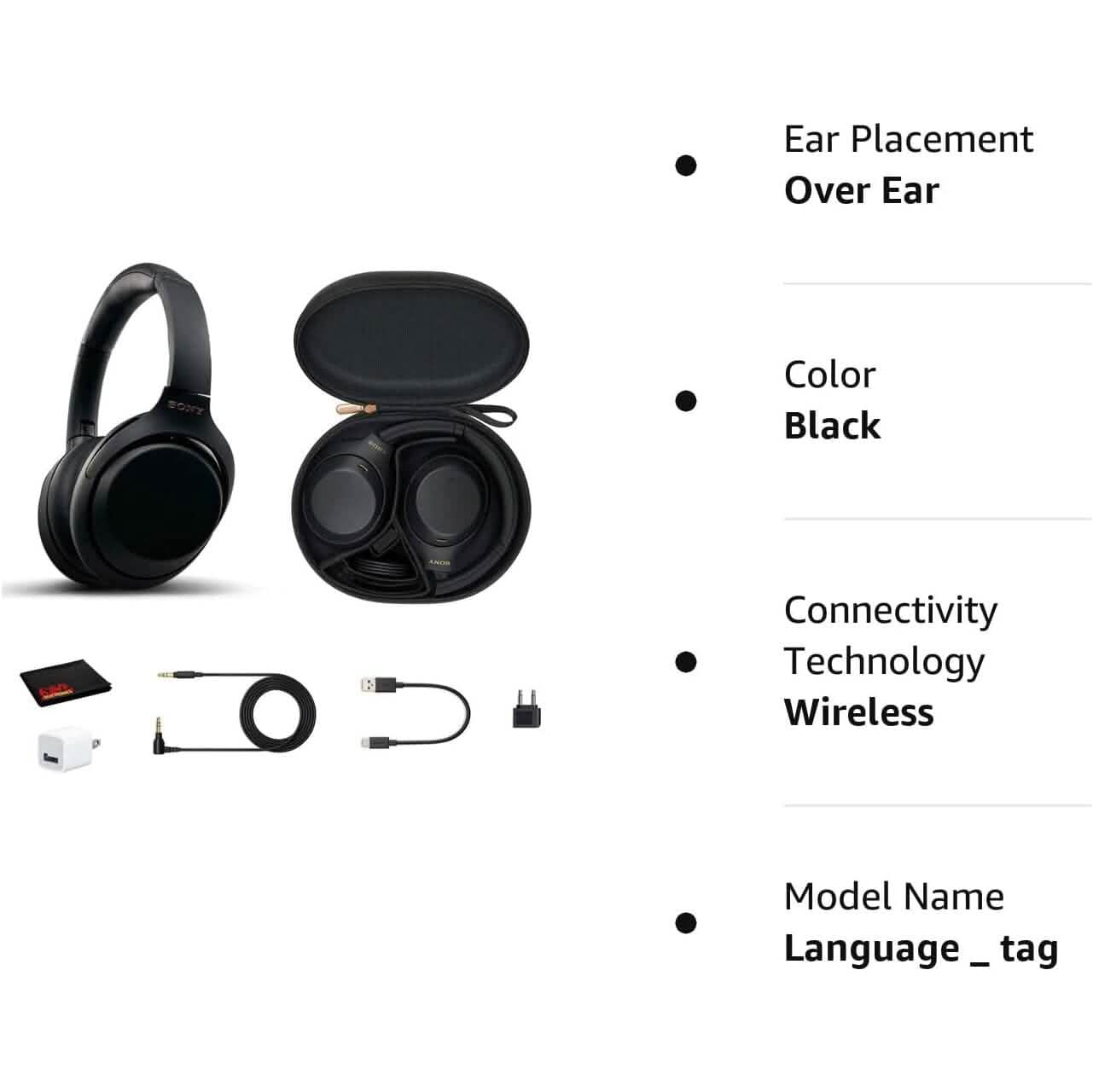 Sony WH-1000XM4 Wireless Noise Canceling Overhead Headphones with Mic Headphones - DailySale