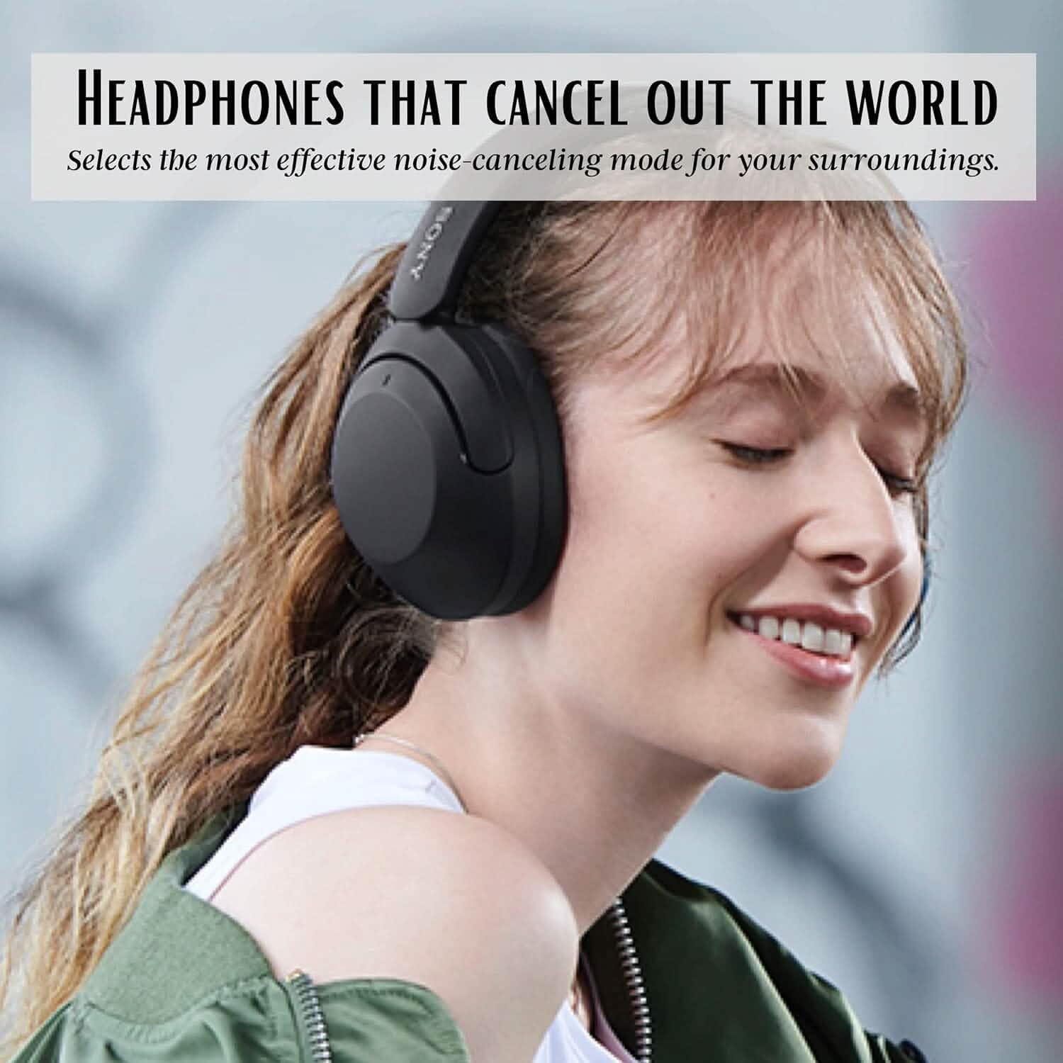 Sony Wireless Noise Cancelling Headphones WH-XB910N Bluetooth Headset + NeeGo 3.5mm Extension (Refurbished) Headphones - DailySale