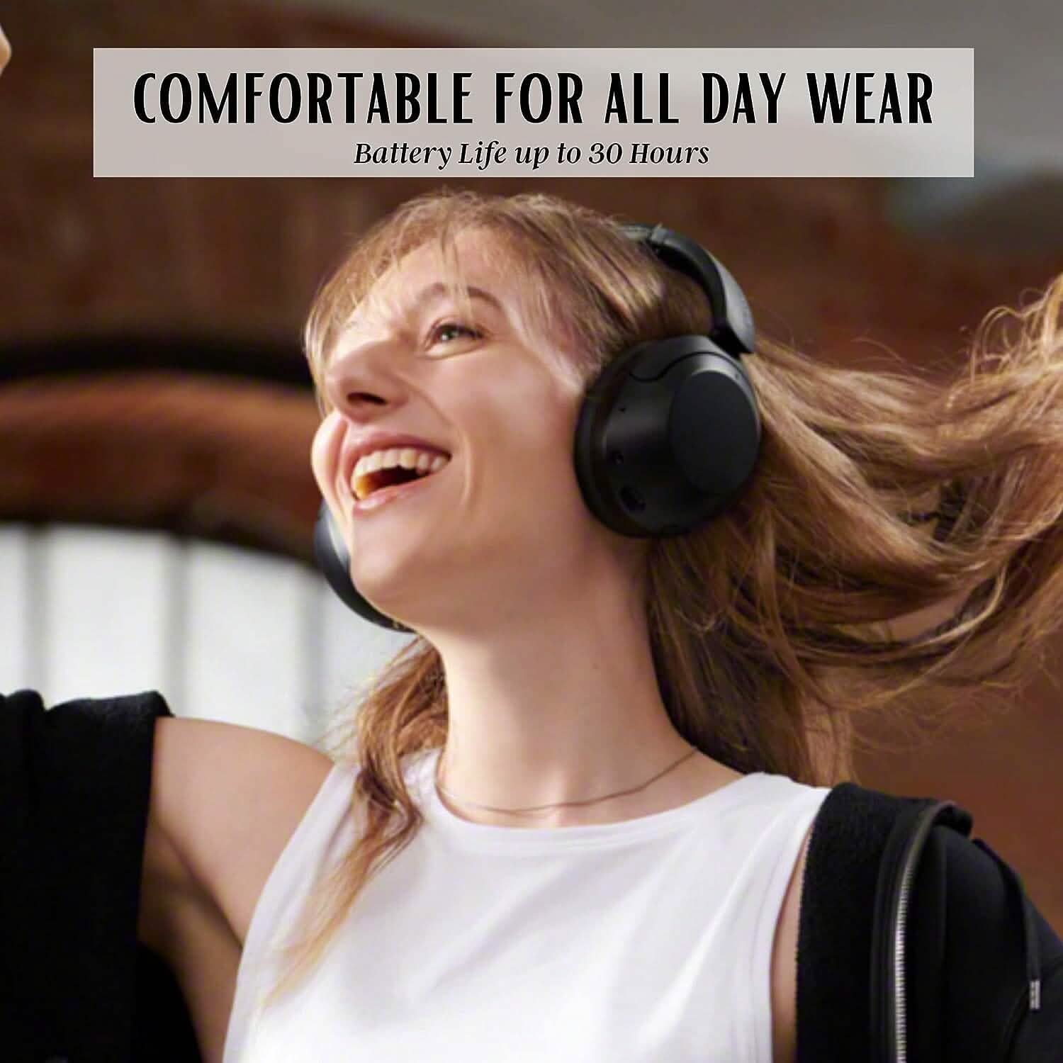 Sony Wireless Noise Cancelling Headphones WH-XB910N Bluetooth Headset + NeeGo 3.5mm Extension (Refurbished) Headphones - DailySale