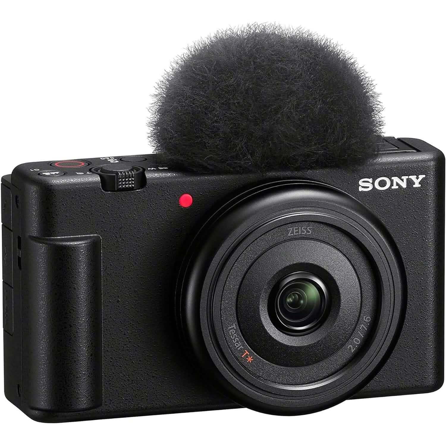 Sony ZV-1F Vlog Camera for Content Creators and Vloggers Black Cameras & Drones - DailySale